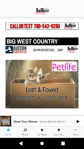 Android application Big West Country 92.9FM screenshort