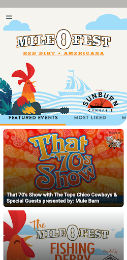 Android application Mile 0 Fest Key West screenshort