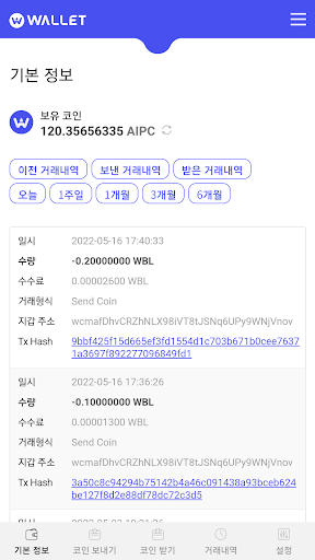 Wizbl Wallet Screen 2