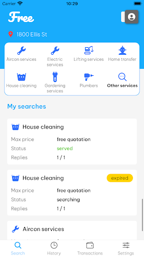 Free - vendors and services