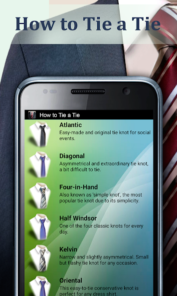 How to Tie a Tie v4.0.9 APK + Mod [Remove ads][Free purchase][No Ads] for Android