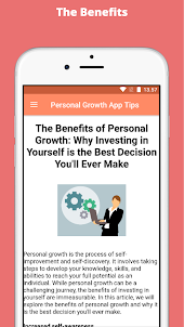 Personal Growth App Tips