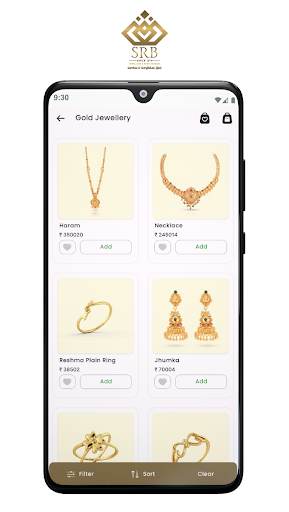 SRB Jewellery Screen 2