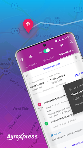 Android application Driver app for AgroXpress screenshort