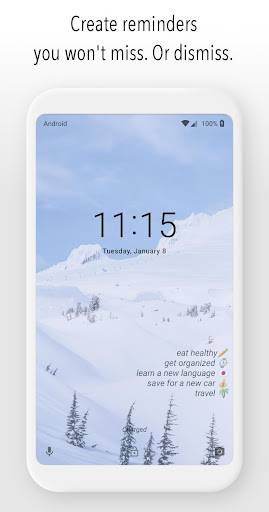 Android application Wallminders - Reminders on You screenshort