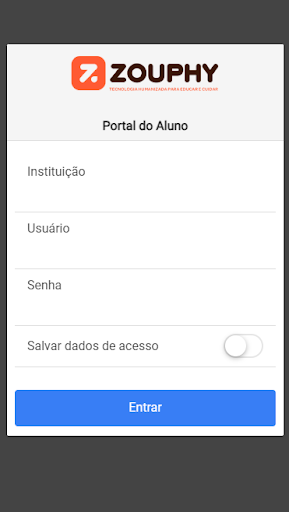 Android application Zouphy Portal do Aluno screenshort