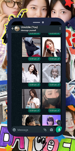 Android application Le Sserafim Animated WASticker screenshort