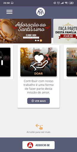 Android application Divino Pai Eterno screenshort