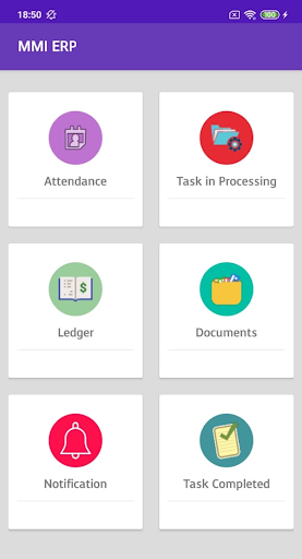 Android application MMI ERP screenshort