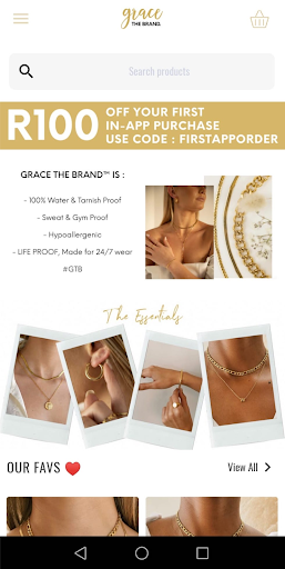 Android application Grace The Brand screenshort