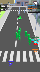 Run In Crowded City 3D
