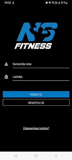 Android application NS FITNESS NOVI SAD screenshort