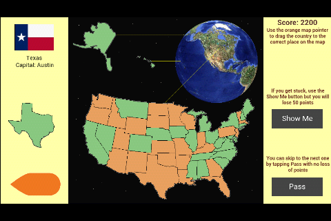 Android application USA Jigsaw screenshort