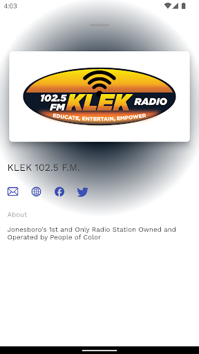 KLEK 102.5 F.M. Screen 3