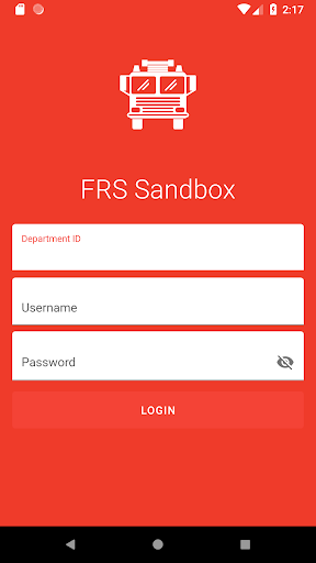 Android application FRS Sandbox screenshort