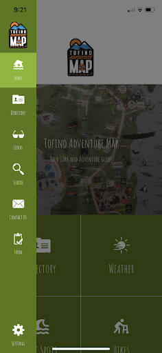 Tofino Adventure Map Screen 2