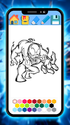 Venom super coloring man heroのおすすめ画像1