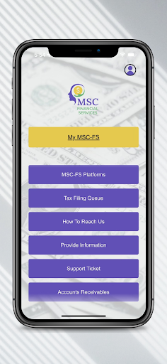 Android application MSC Financial Services screenshort