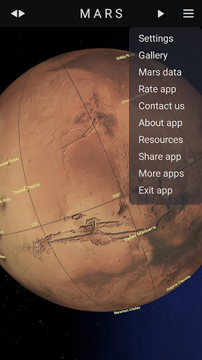 Screenshot of Mars, the red planet