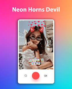Neon Horns Devil Photo Editor - Neon Devil Crown  APK screenshots 1
