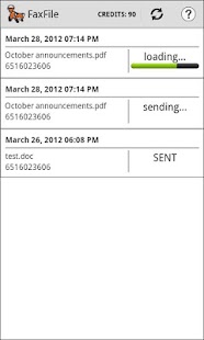 FaxFile-Mit dem Telefon faxen Screenshot