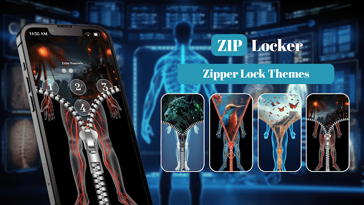 X-ray Zip Screen Lock app - 1.0 - (Android)