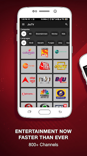 Android application JioTV screenshort