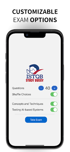 Android application ISTQB Study Buddy AI screenshort