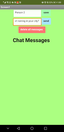 Aleens Chat App Screen 3