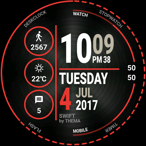 Captura 10 Swift Watch Face android