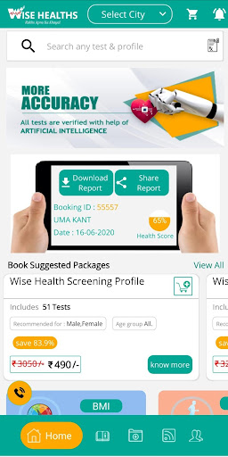 Wise Healths - Healthcare App Screen 3