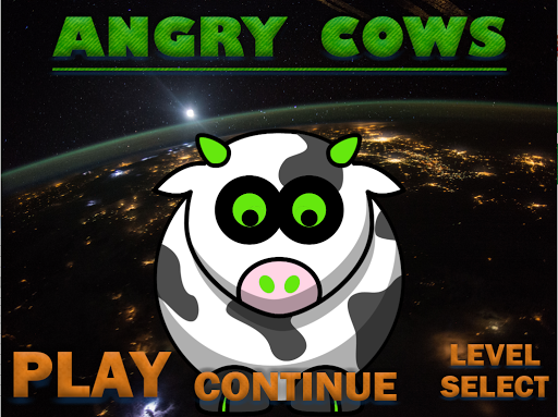 Android application Angry Cows screenshort