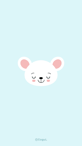Android application 카카오톡 테마 - 흰 아기 곰돌이 screenshort