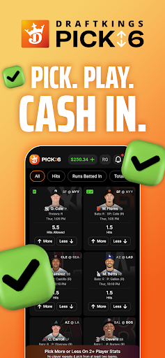 Android application DraftKings Pick6: Fantasy Game screenshort
