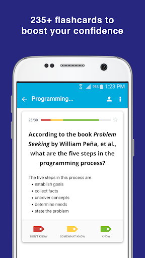 Android application NCIDQ IDFX Flashcards Int Dsn screenshort
