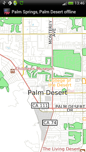 Android application Palm Springs offline map screenshort