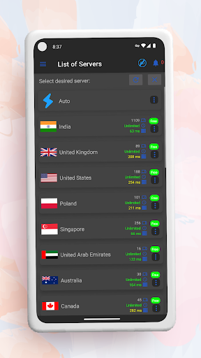 QGOLF VPN Screen 2