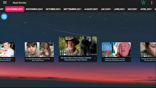 Screenshot of Real Stories Documentaries
