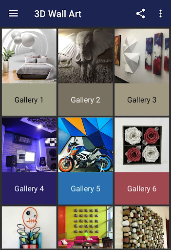 Android application 3D Wall Art screenshort