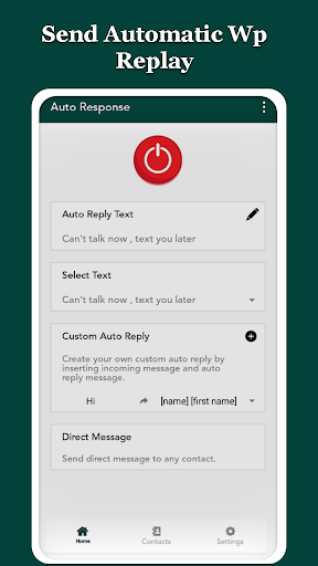 Android application Auto Reply for WhatsP 2021 screenshort
