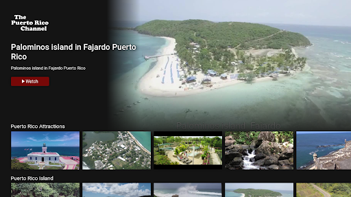 Android application The Puerto Rico Channel screenshort