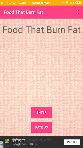 Android application Food That Burn Fat screenshort