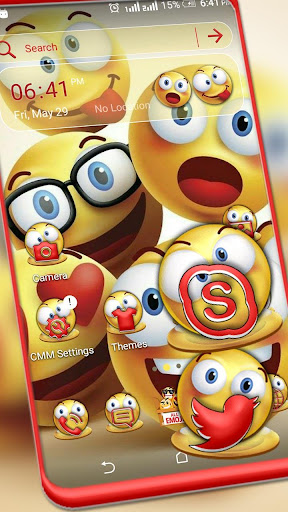 Android application Happy Emoji Launcher Theme screenshort