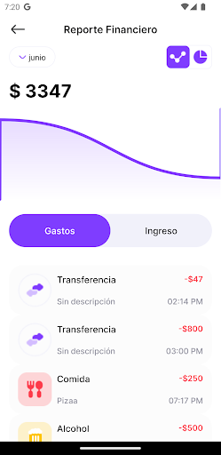 Android application Control de gastos screenshort