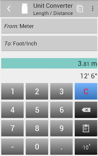 Unit Converter Screen 3
