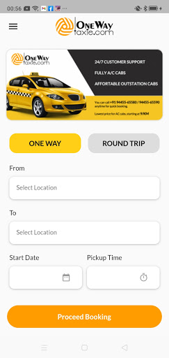 OneWay Taxie Screen 3
