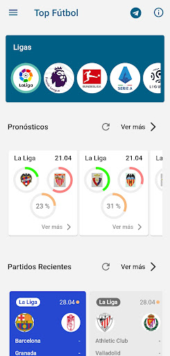 Fútbol Resultados Predicciones Screen 2
