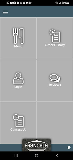 Android application Francela Restaurant Bury St Ed screenshort