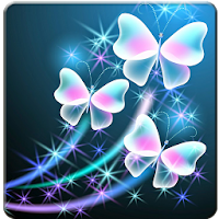 Butterfly Neon Обои