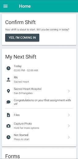 Android application AMP Staffing screenshort